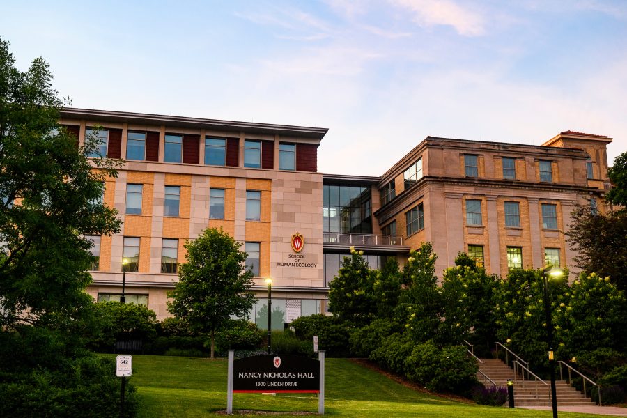 Photo of the exterior of Nancy Nicholas Hall